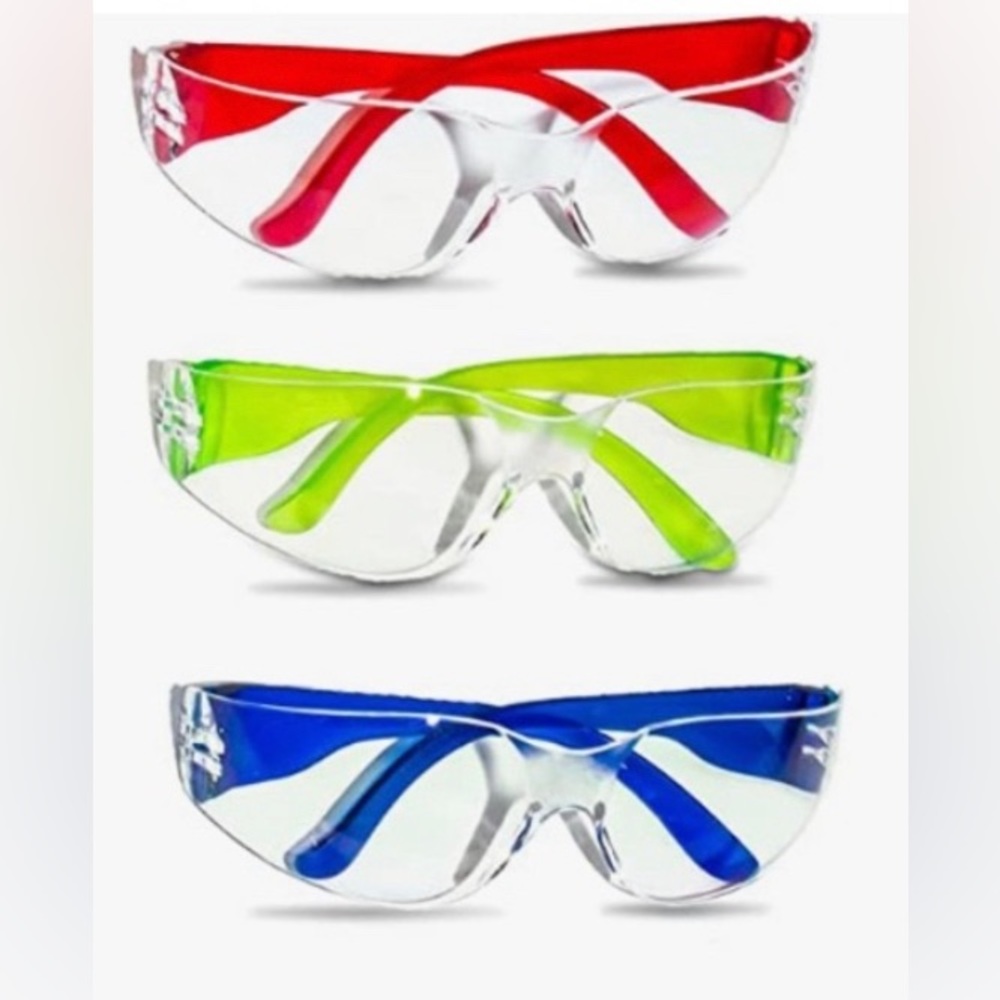 Adult Safety Glasses, 5 Colors Available,New Impact/Scratch Resistant